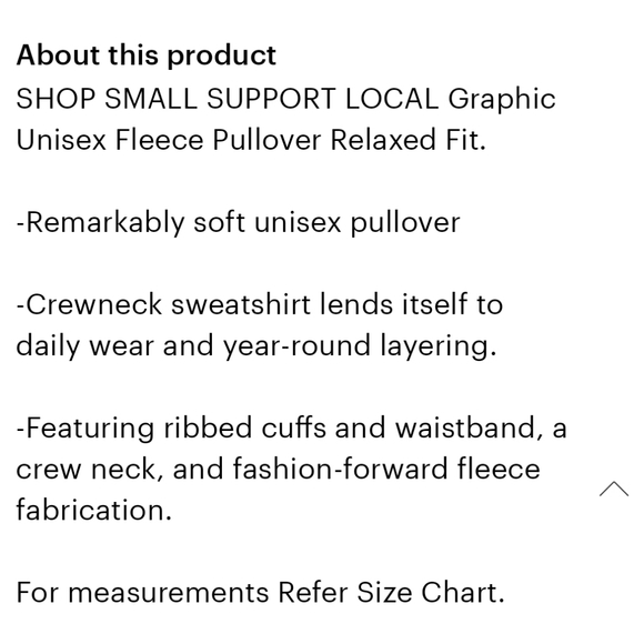 Shop Small Support Local Graphic Sweatshirt - Picture 3 of 3